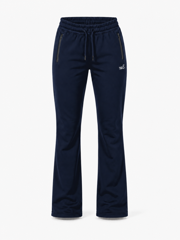 Navy Athleisure Pants with Zips and NeS Logo